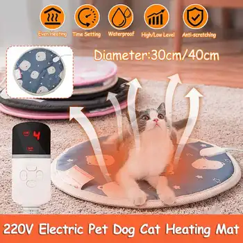 

2sizes Timing Pet Dog Cat Waterproof Electric Heating Pad Body Winter Warmer Mat Bed Blanket Intelligent Animals Bed Heater 220V