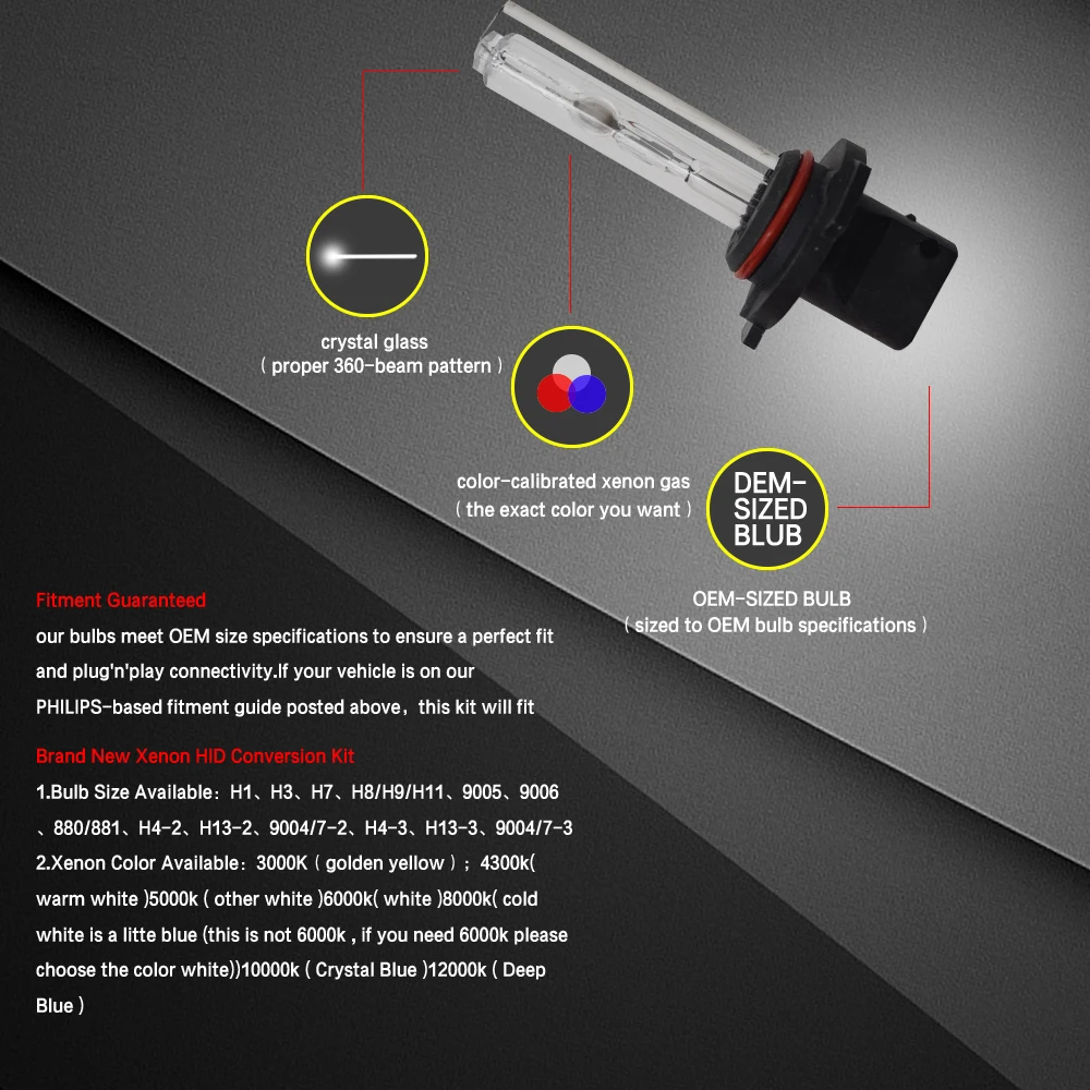 HST 12v Авто спрятанная ксеноновая фара лампы 35 Вт 3200lm h1 h3 h7 h11 880 881 9005 9006 9004 9007 h4 ксеноновая Автомобильная лампочка