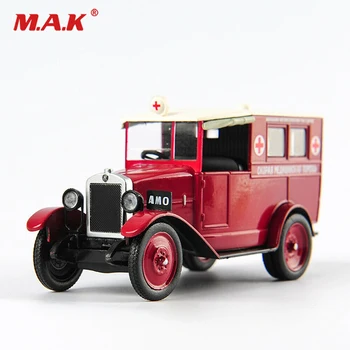 

Kid Model Toys for Boys 1/43 Scale Aolly Diecast HAW Red Russian Soviet AMO F15 Former Soviet Unio Ambulance Vehicles Model