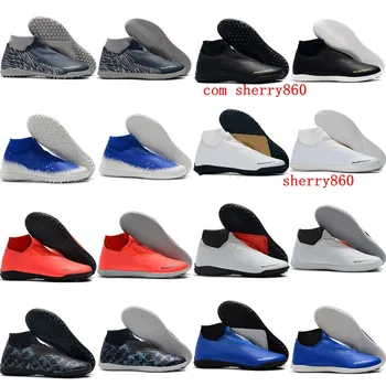 

2019 mens soccer shoes Phantom Vison Academy DF IC soccer cleats indoor football boots Tacos de futbol high quality original