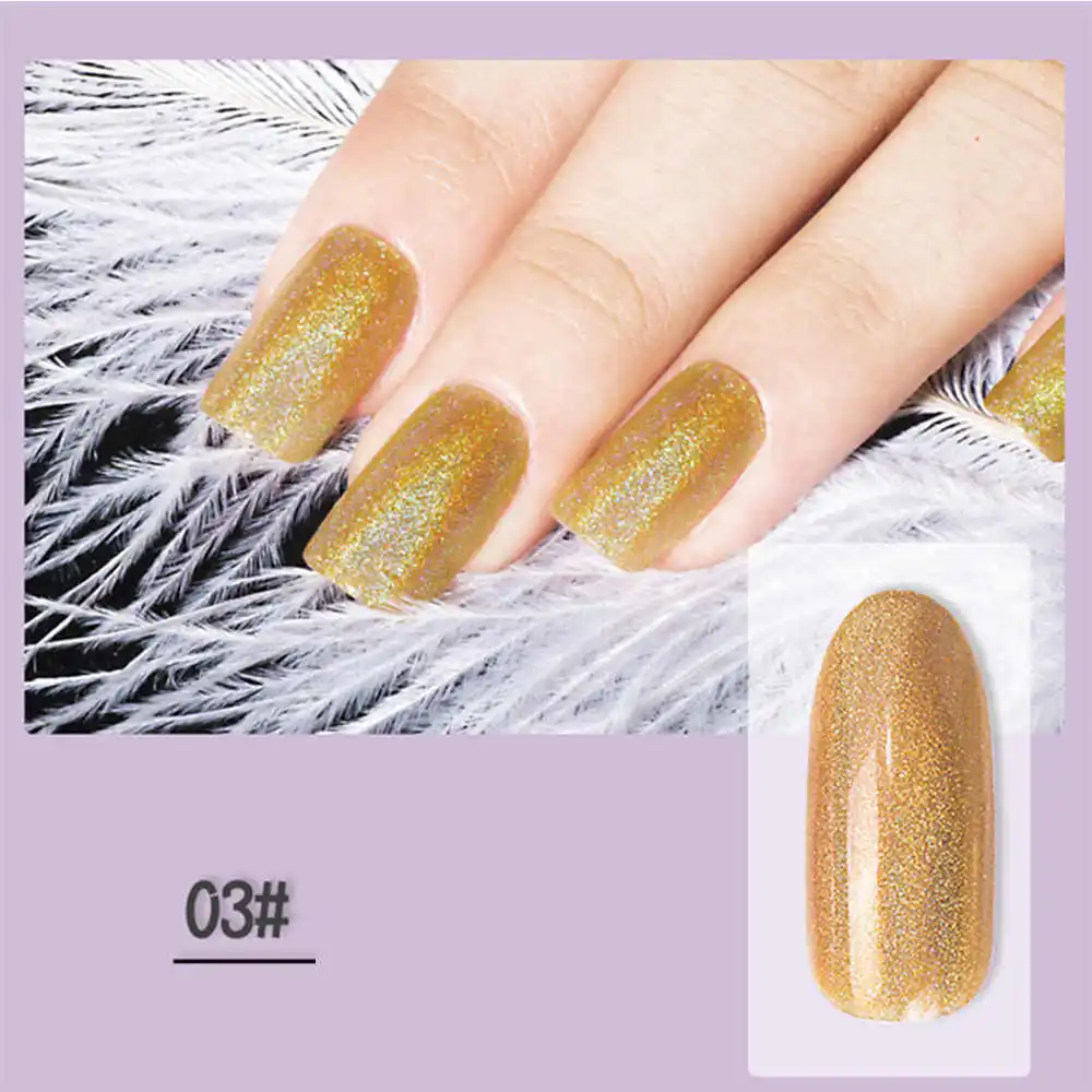 1 бутылка 8 цветов градиентный Блестящий лак для ногтей с ...