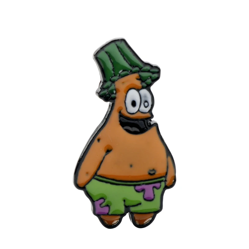 Spongebobs Squarepants Pins Lindo Dibujos Animados Patricio Estrella Broche De La Despedida De Soltera Mochilas Camisa Bolsa Solapa Insignia Esmalte Pin Para Regalo Broches Aliexpress
