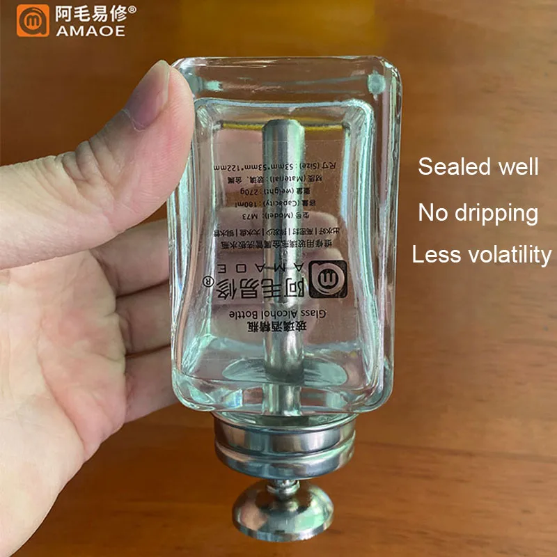 180ML Glass/Plastic Alcohol Bottle Washboard Water Bottle Antistatic Metal Core Cleaning Tool For Mobile Phone Repair