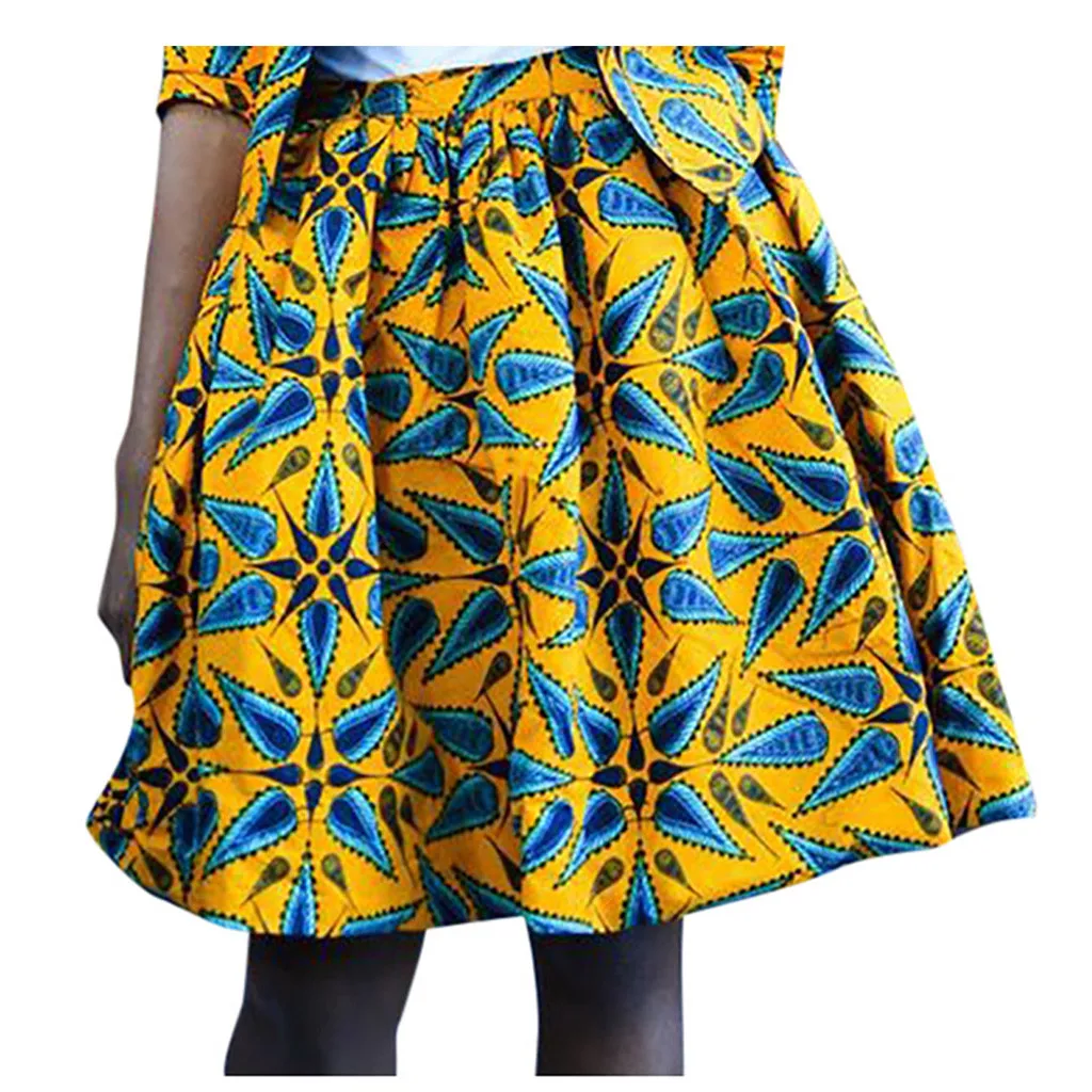 Женская модная сексуальная свободная бальная юбка выше колена с цифровым принтом и карманами, Женская юбка, Женская юбка s faldas mujer moda