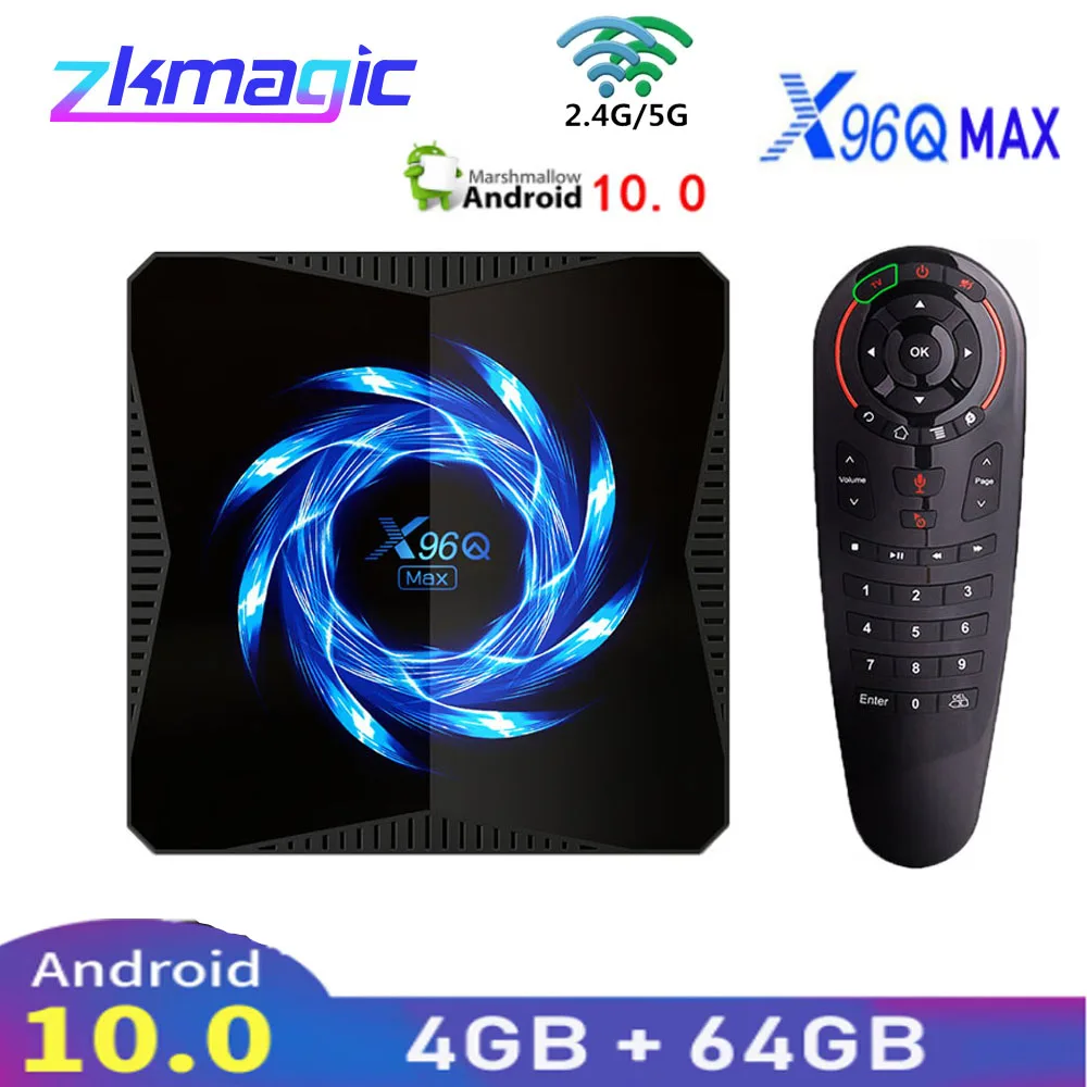 X96Q MAX Smart TV Box Android 10.0 Allwinner H616 4GB 32GB 2.4G 5G WiFi Bluetooth 4K lecteur multimédia Smart TV X96Q Android TV Box | AliExpress