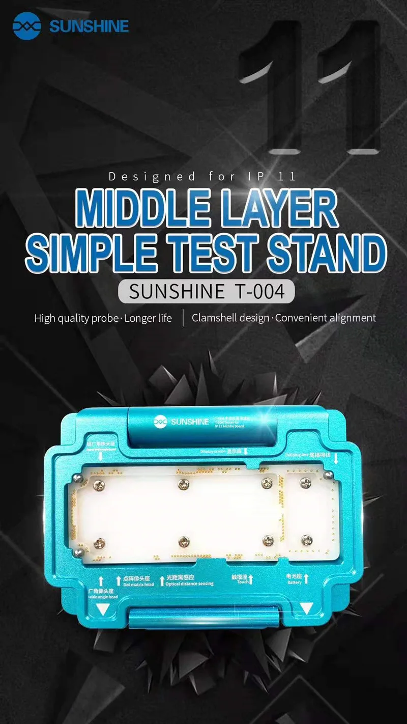 SUNSHINE T-004 для iPhone 11 средний слой простой тестовый стенд Sunshine T-005 для 11 Pro 11 Pro Max MOTHERBAORD тестер
