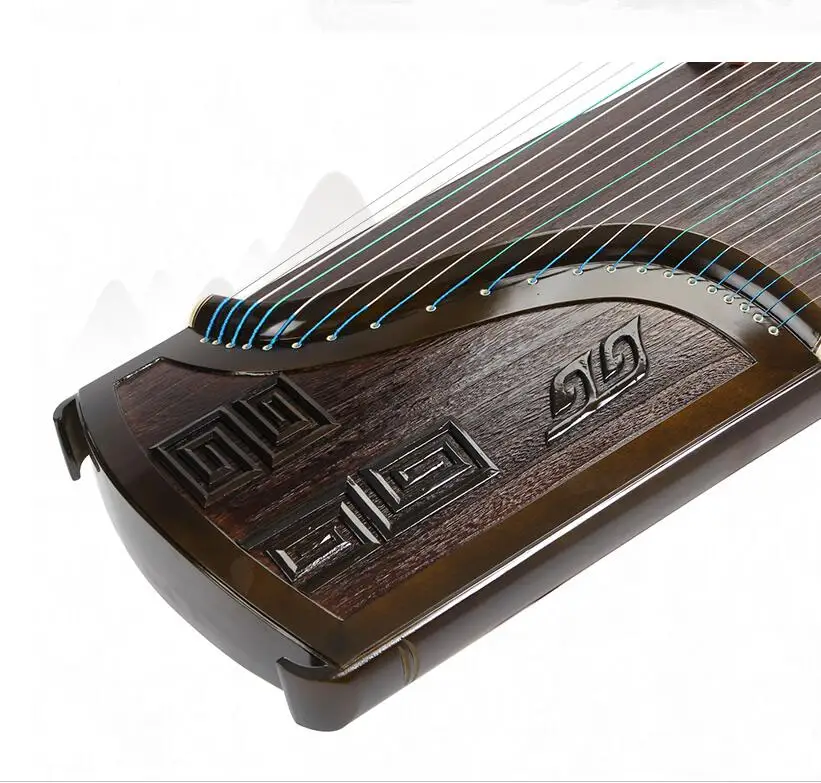 Профессиональный 21 струны китайский zither высокое качество platane дерево guzheng Профессиональный тисненый тонкий nanmu твердой древесины zither