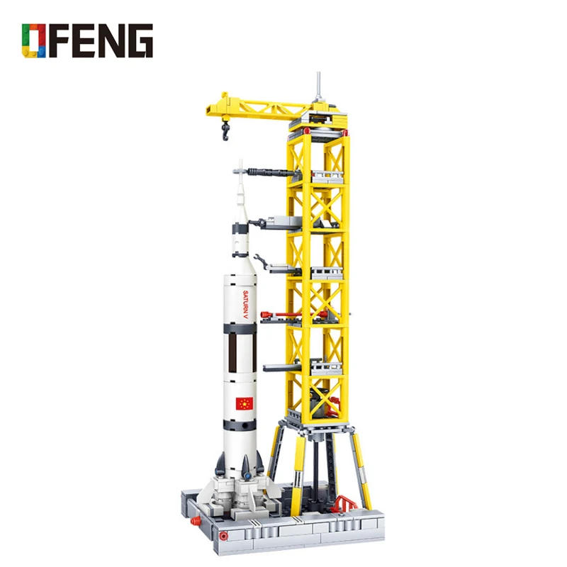 

Aerospace Technic Space Shuttle Satellite Launcher Space Ship Station Spacecraft Building Block Brick Toys for children