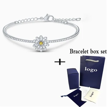 

SWA 2020 new fashion classic Eternal Flower yellow crystal ladies bracelet to send wife exquisite romantic Valentine's Day gift