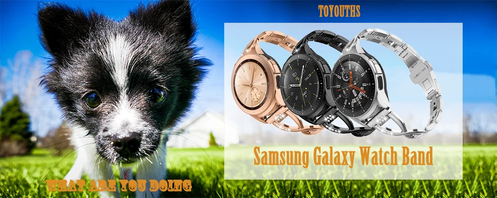 Браслет Toyouths из нержавеющей стали для samsung Galaxy Watch 42 мм, браслет, Женский металлический ремешок для Galaxy Active 2 40 мм
