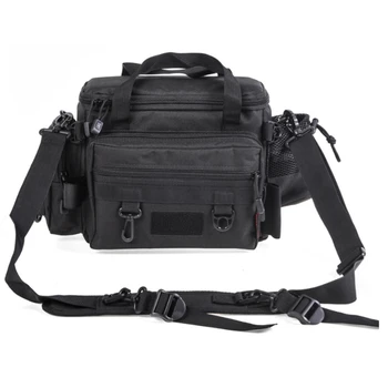 

Multi-Purpose Fishing Gear Package Bait Bag Waterproof Fishing Bag 40 x 15 x 22cm Large Capacity Multifunctional Lure Fishing Sh