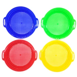 Tamis de sable d'arrêt, 4 pièces, jouet pour la plage de sable, ensemble de 4 pièces rouge bleu jaune vert, jouet pour enfants, 2022 HS 