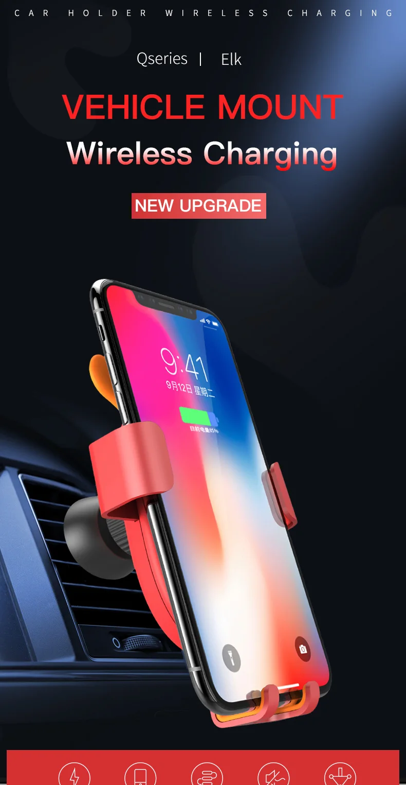 Madevil cat-shaped Беспроводная Быстрая зарядка для мобильного телефона для iphone samsung huawei10W телефон автомобильное зарядное устройство беспроводное быстрое зарядное устройство