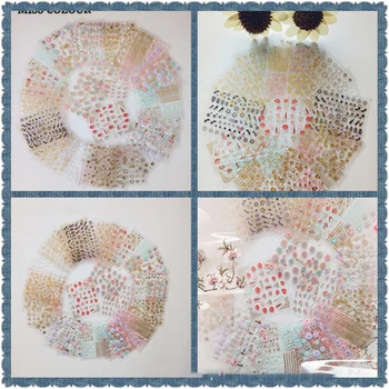 

50pcs Mixed Designs Nail Sticker Beauty Flower Water Transfer Decal Watermark Nail Art Decoration for Manicure Watermark DIY