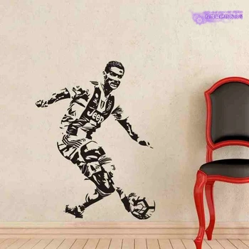 

C Ronaldo Football Player Wall Sticker Sports Decal Kids Room Decoration Posters Vinyl C Ronaldo Car Soccer Player Decal