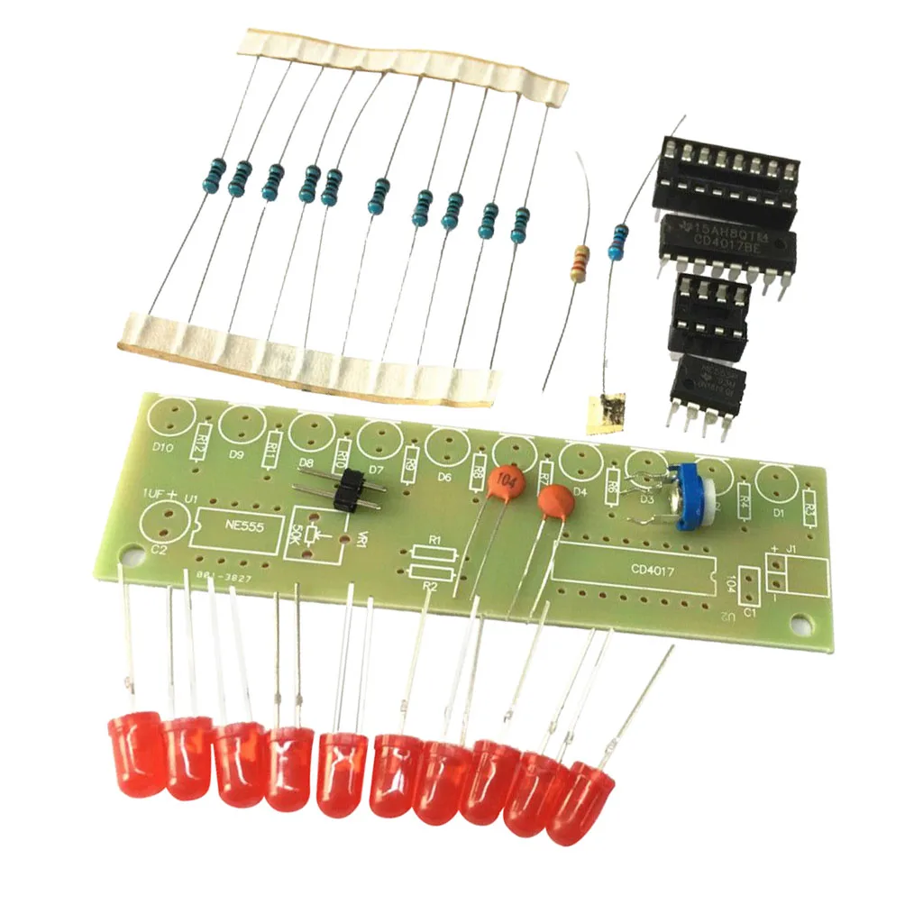 NE555 + CD4017 светильник лый водный электронный комплект DIY комплекты для Raspberry