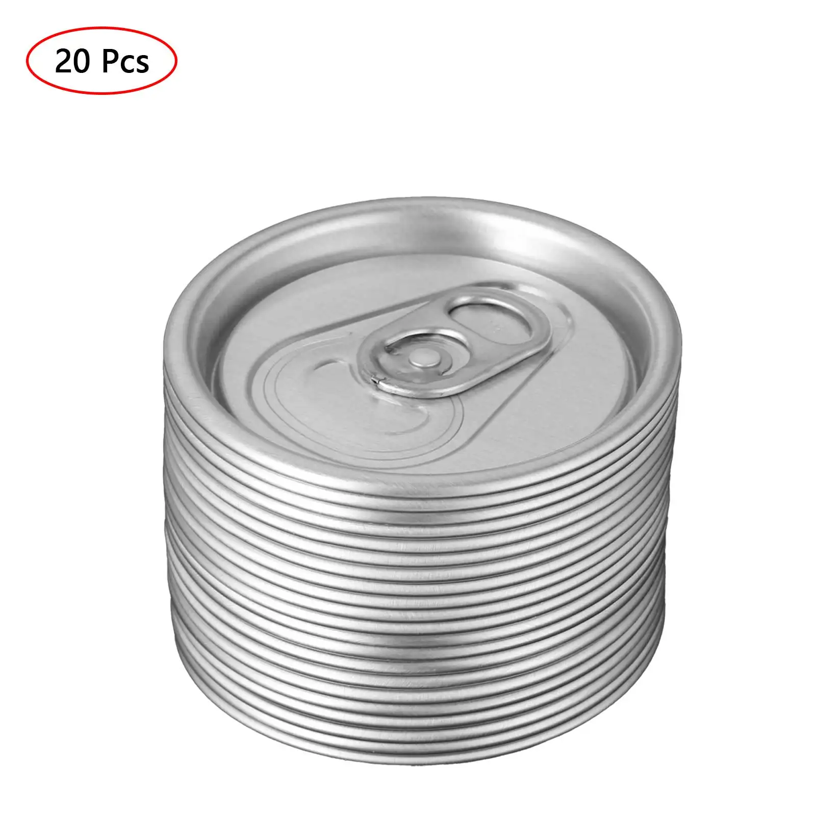 20 Aluminum Pull Ring Lid Beverage Soda Drink Can Lids Press In Self