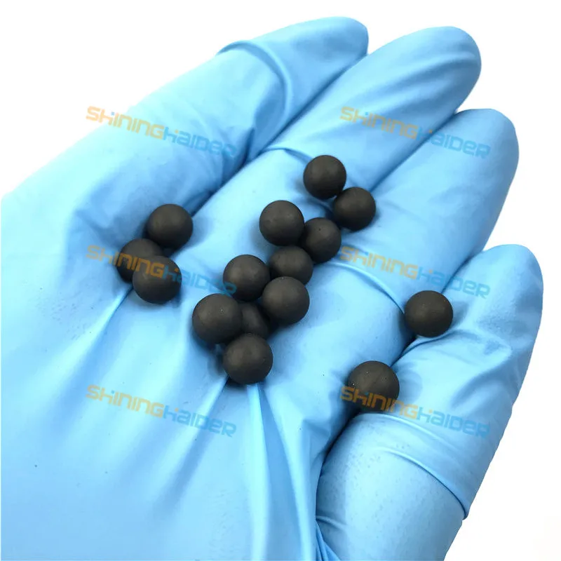 50PCS to 600PCS Diameter 4mm to 12.7mm NBR Rubber Ball Nitrile Rubber Sealing Ball NBR Have Small Mold Line