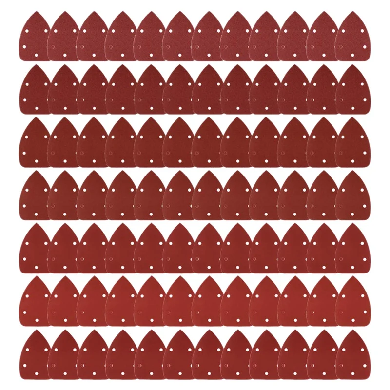 

84Pcs Mouse Detail Sander Sandpaper Sanding Paper Assorted 40 60 80 120 180 240 320 Grits