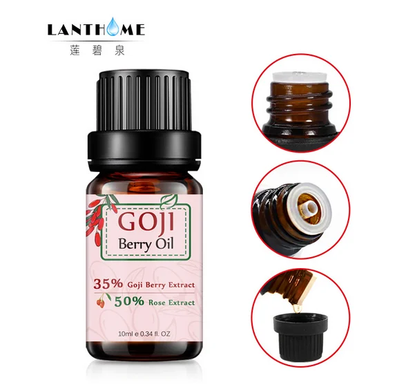 Lanthome wolfberry увлажняющее и восполняющее эфирное масло розы, чтобы сохранить кожу нежной и чистой зеленой