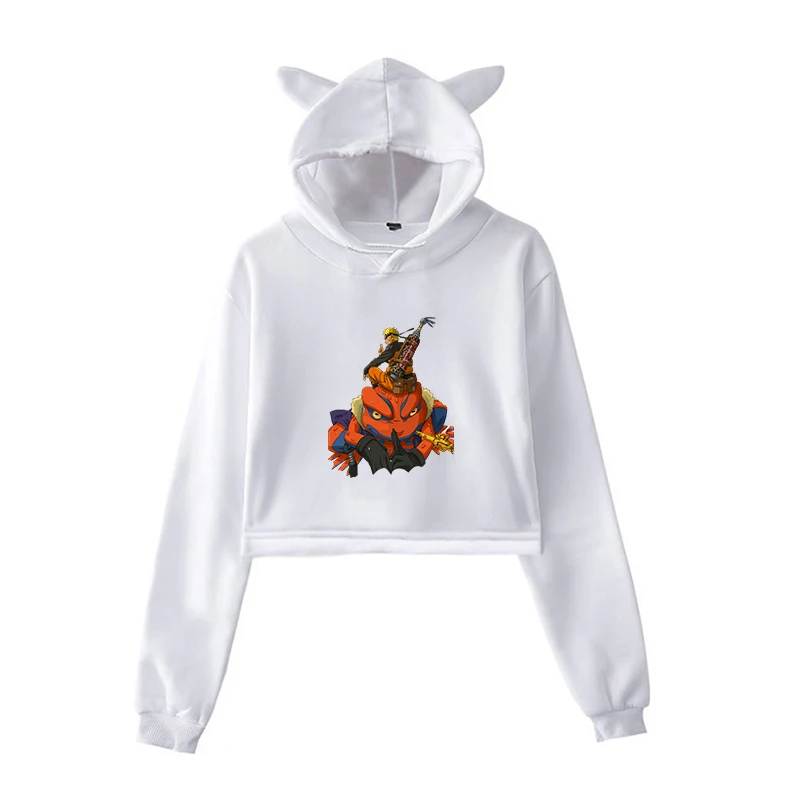 

Fashion Naruto 2019 Spring Autumn Clothes Print Woman Hoodies Girls Lady Casual Streewear Sweatshirts Ear Hoodies Outwear Tops