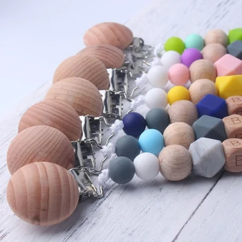 

Baby Care Pacifier Clips Universal Holder Leash For Pacifiers Nipples Clip Chain Infant Child Soother Beaded Chains Teethers w