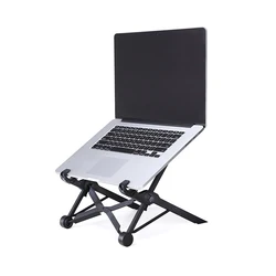 Portable Adjustable Laptop Stand - NEXSTAND K2 Foldable Bracket Accessory (Black)