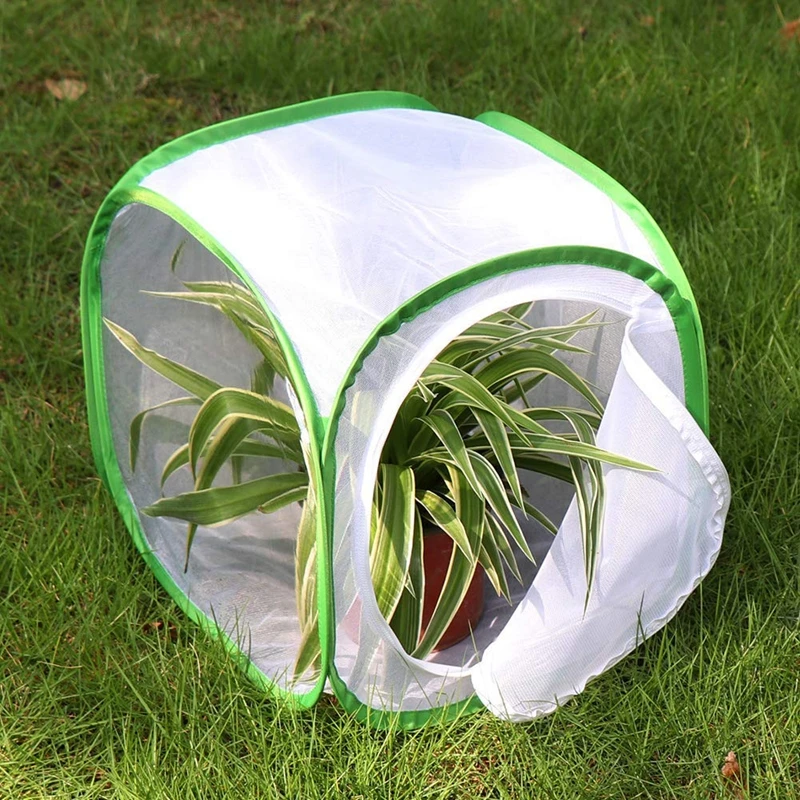 Клетка для обитания насекомых и бабочек Террариум Pop-up 12x12x12 дюймов(белый+ зеленый