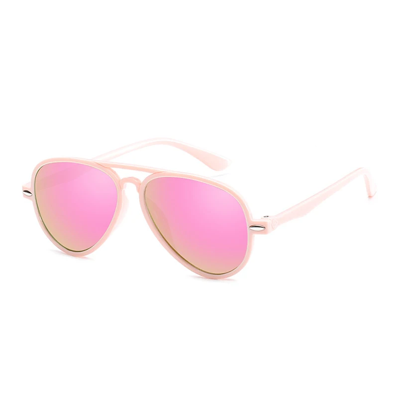 pink YEABIU модные новые детские солнцезащитные очки для детей, милые детские солнцезащитные очки, Прямая поставка, защита от ультрафиолета, уличные солнечные очки, цветные подарки - Цвет линз: pink