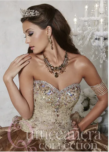 Коричневое и Золотое бальное платье бальное платье с кристаллами vestido de noiva, свадебное платье, платья для матери невесты