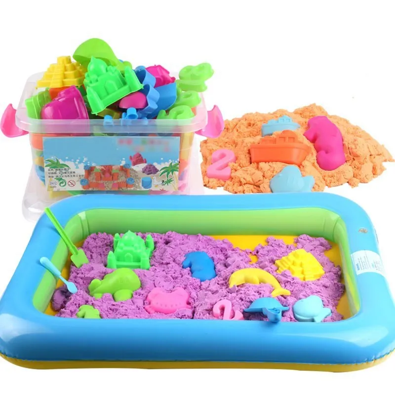 

Environmentally Friendly Children Play Sand Set Sandbox Stall Children Handmade Modeling Clay Gift Summer Baby DIY