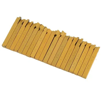 

20pcs Lathe carbide tip 1/4" Gold Metal Tipped Cutting Bit Turning Boring