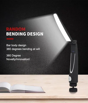 

Rechargeable COB Work Light Flashlight Rotation Foldable LED Work Light With Magnet Power Display USB Charge Led light