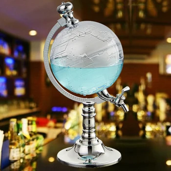 

Whiskey Decanter Set Globe Dispenser Antique Glass Liquor Wine Drinks juices Dispenser Western Restaurant Bar Props