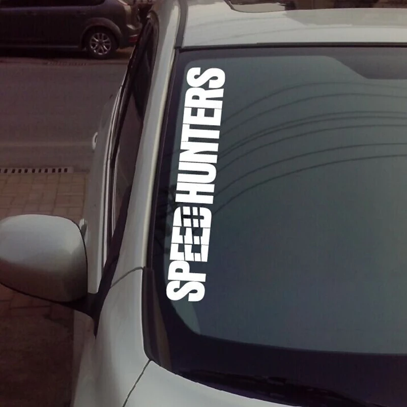 

Universal SPEEDHUNTERS Front Side Windshield Banner Decal Vinyl Car Sticker Auto Window Exterior DIY Decoration speedunters