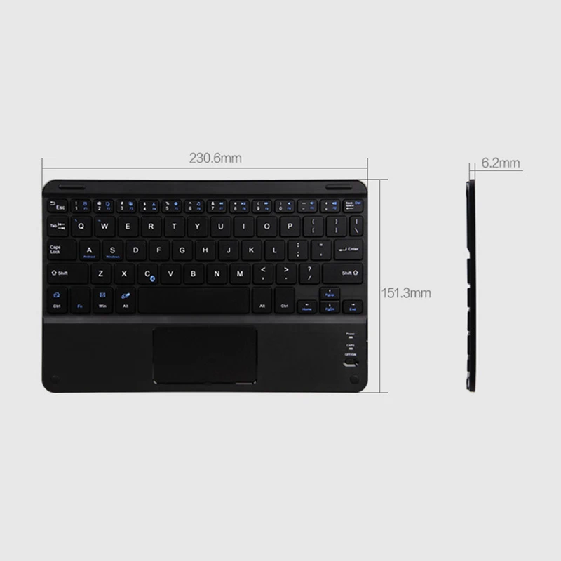 Новая беспроводная мини-клавиатура Bluetooth 3,0 с сенсорной панелью мыши для iOS Android Windows DC128