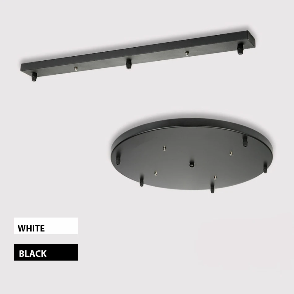 Pendant Lamp Base Plate Lighting Accessories Black White Round Pendant Lamp Base Plate Lighting