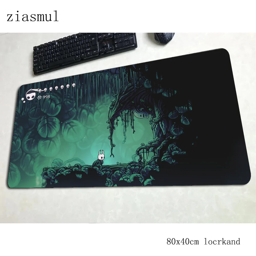 Hollow knight коврик для мыши 80x40 см игровой коврик для мыши с изображением аниме мультфильм офисный ноутбук с алюминиевым корпусом стол коврик; яркие платья с padmouse игры pc gamer коврики