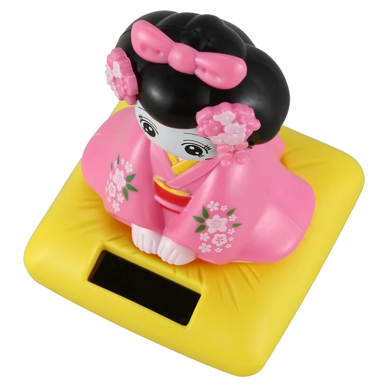 Игрушечная фигурка на солнечной батарее японское кимоно Майко Гейша