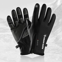 Лыжные Нескользящие перчатки с сенсорным экраном зимние теплые флисовые мотоциклетные Водонепроницаемые зимние ветрозащитные для кемпинга спорта отдыха на открытом воздухе