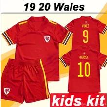 Детский комплект, коллекция года, футбольная Джерси, Европейский Кубок, Бейл Аллен, Джеймс, Бен, Вилсон, Детская сборная, домашняя красная футбольная майка