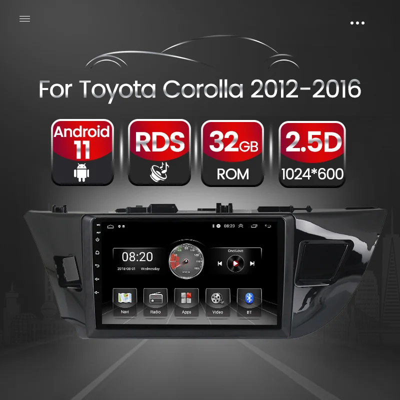 Stereo-Car-Radio-Navigation-GPS-Android-11-Video-Player-Carplay-For ...