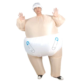 

Funny Adult Inflatable Baby Costume Outfits Party Costume Fancy Dress