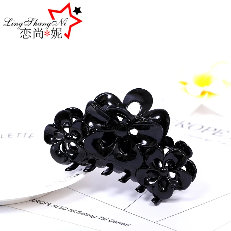

New fashion classic with pattern 13CM big catch clip plastic variety of all-match headdress hairpins ladies headdress hair acces