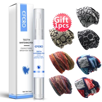 

Gel Teeth Whitener Oral Care Cleaning Bleaching Teeth Pen Remove Plaque Stains Cigarette Dental Tools Toothpaste with Hat Gift