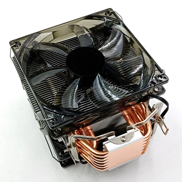 CPU Cooler 12Cm Fan 6 Copper Heatpipes 3Pin Radiator Dual Fan Cooling Cooler with LED for LGA 1150/1151/1155/1156/1366/775/2011