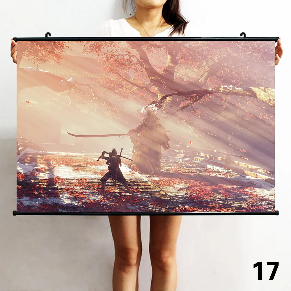 Style 17 SEKIRO Hidetaka Miyazaki винтажная Классическая игра крафт-бумага плакат живопись наклейки на стену подвесные картины настенные холст - Цвет: Style 17
