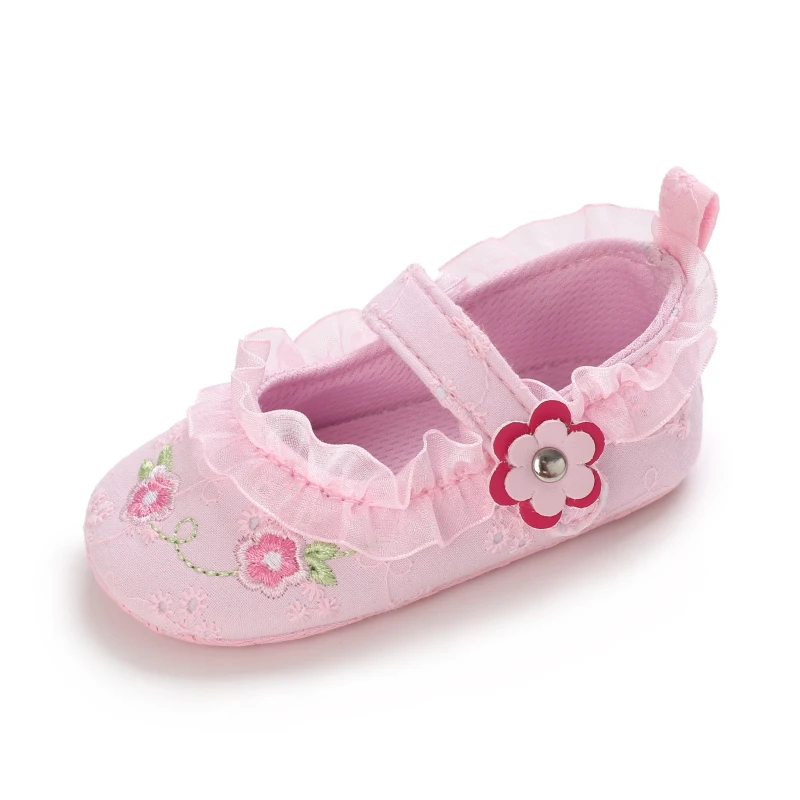 Newborns Fashion Solid Color Casual Shoes Princess Shoes Soft-soled Sneakers 0-18 Months Baby Bed Shoes Baby Walking Shoes