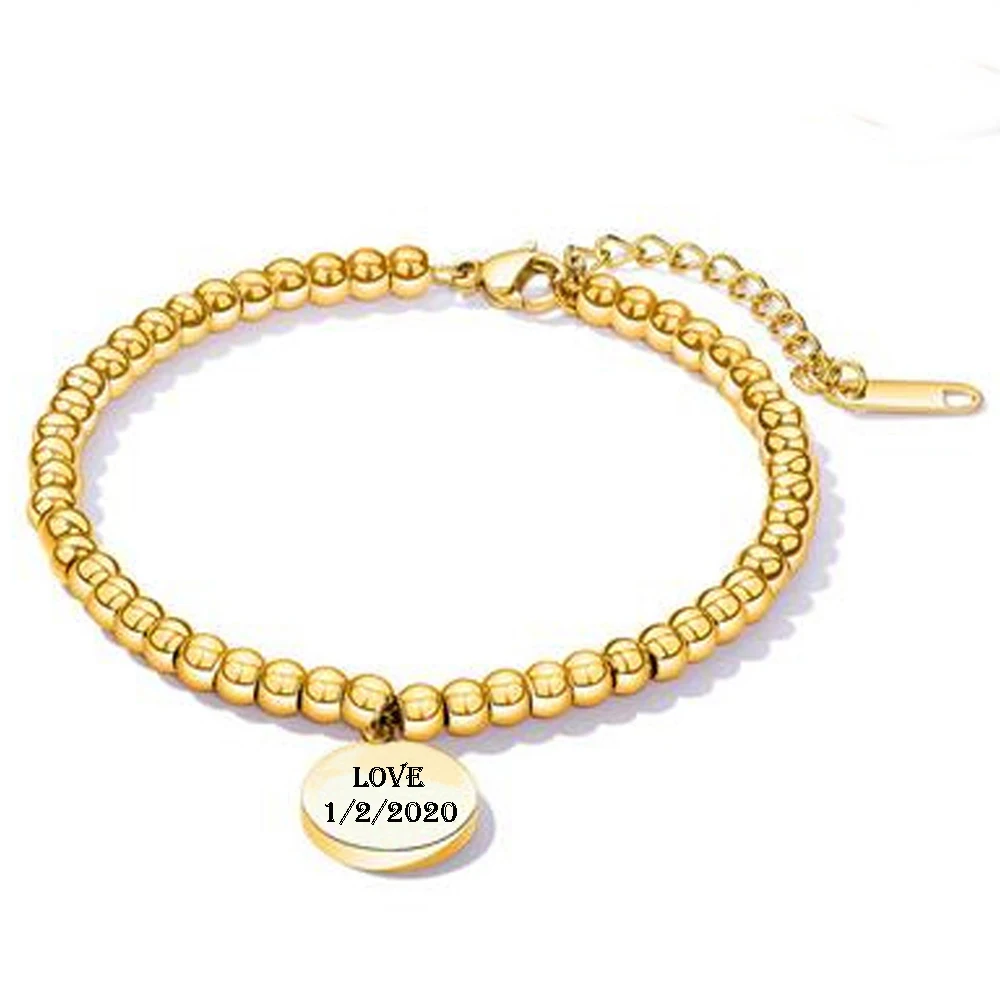 Fashion-Charm-Beaded-Bracelets-For-Women-Stainless-Steel-Female-Jewelry-Bracelets-Adjustable-With-Engraved-Round-Charm (2)