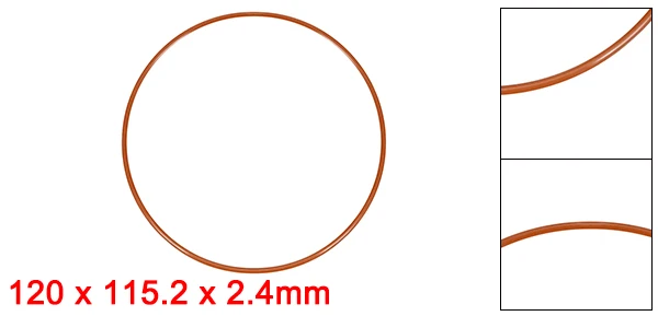 uxcell Silicone O-Ring 8mm-150mm Outside Diameter Seal Rings Sealing Gaskets Red for Pressure Vessel Boiler Filter 19 Sizes